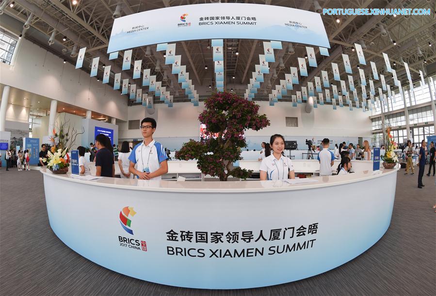 (XIAMEN SUMMIT)CHINA-XIAMEN-BRICS-MEDIA CENTER (CN)