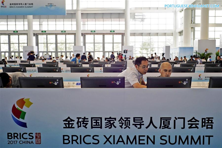 (XIAMEN SUMMIT)CHINA-XIAMEN-BRICS-MEDIA CENTER (CN)