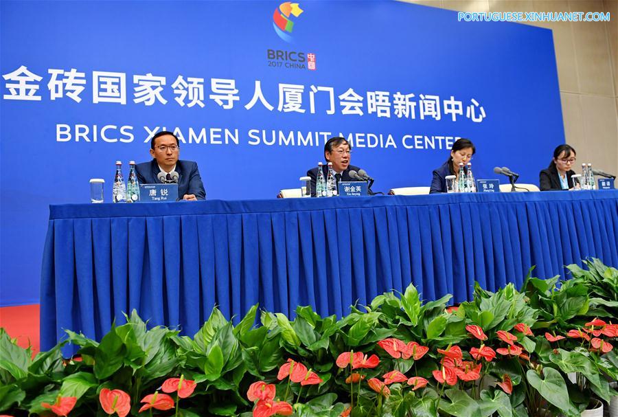 (XIAMEN SUMMIT)CHINA-XIAMEN-BRICS-PRESS CONFERENCE-CULTURE (CN)