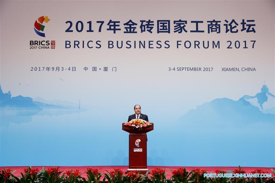 (XIAMEN SUMMIT)CHINA-XIAMEN-AL-SISI-BRICS-BUSINESS FORUM-SPEECH (CN)