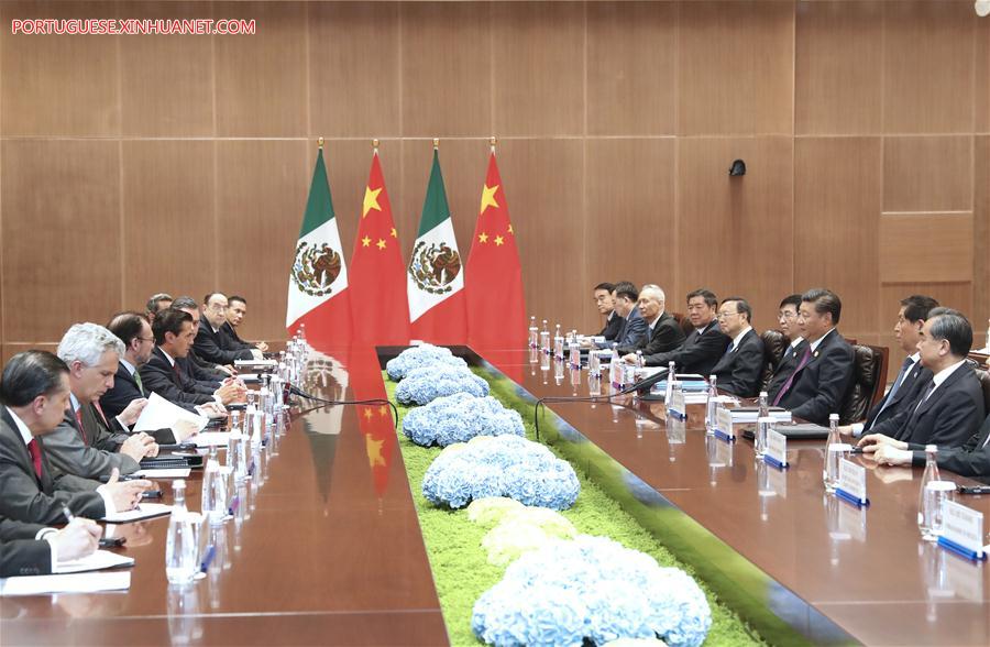 (XIAMEN SUMMIT)CHINA-XIAMEN-XI JINPING-MEXICAN PRESIDENT-MEETING (CN)