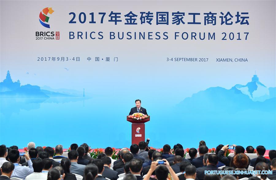(XIAMEN SUMMIT)CHINA-XIAMEN-BRICS-BUSINESS FORUM-CLOSING (CN)