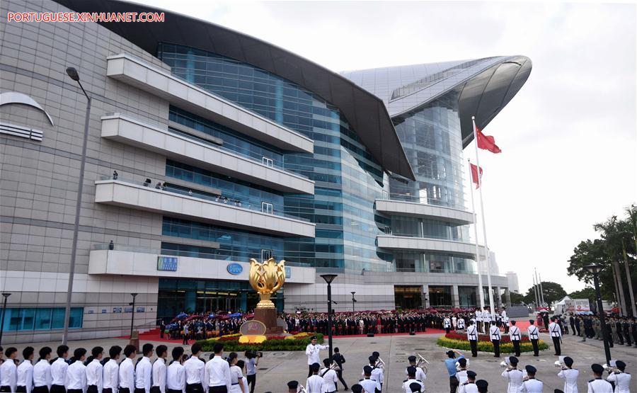 CHINA-HONG KONG-NATIONAL DAY-FLAG-RAISING CEREMONY (CN)