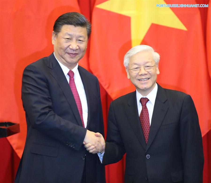 VIETNAM-HANOI-CHINA-XI JINPING-NGUYEN PHU TRONG-TALKS