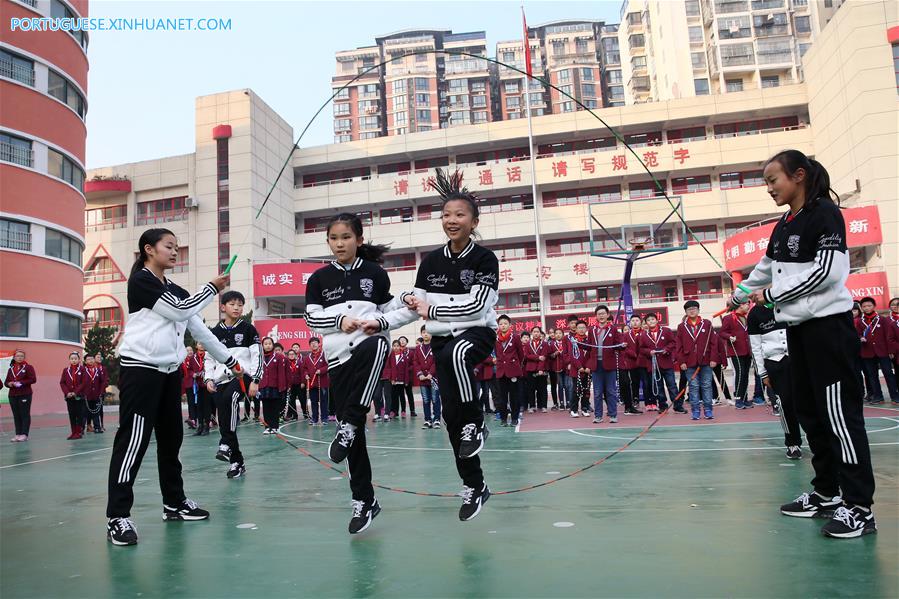 #CHINA-ANHUI-HUAIBEI-FANCY ROPE SKIPPING (CN)