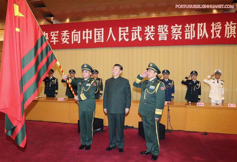 CHINA-BEIJING-XI JINPING-ARMED POLICE FORCE-FLAG (CN)