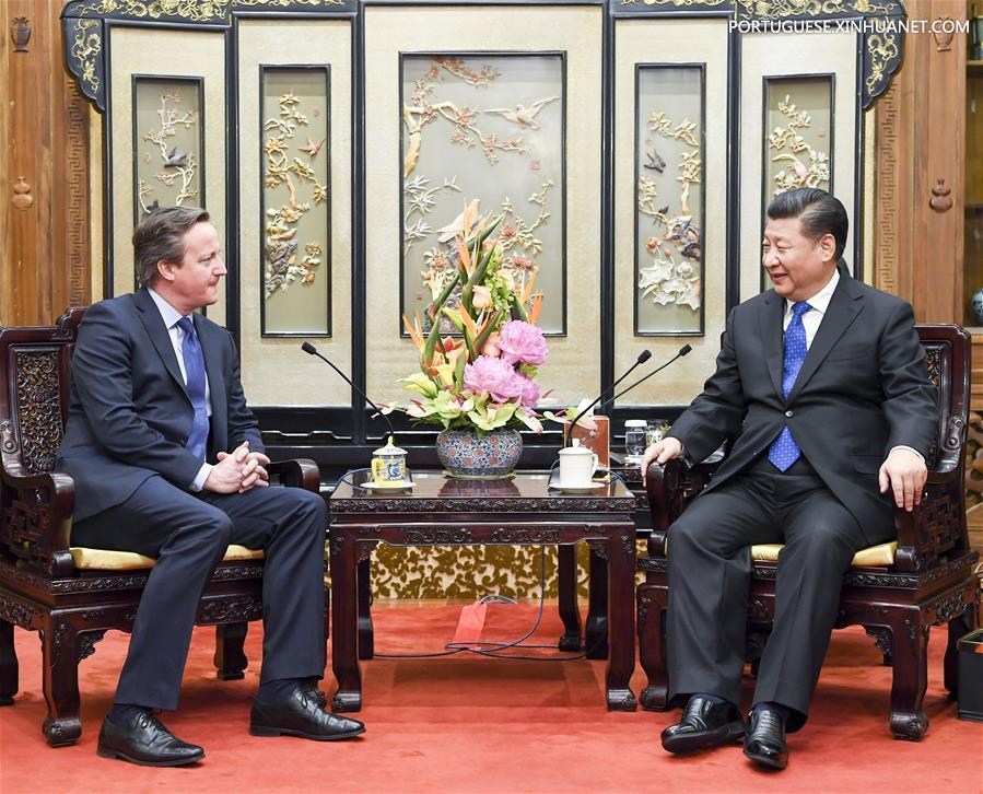 CHINA-BEIJING-XI JINPING-FORMER BRITISH PM-MEETING （CN）