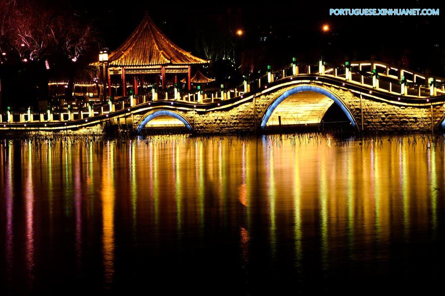 CHINA-SHANDONG-JINAN-DAMING LAKE-NIGHT VIEW(CN)