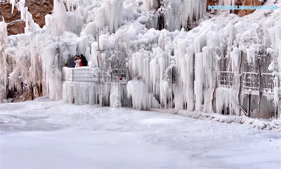 CHINA-HEBEI-ICEFALL-BEGINNING OF SPRING (CN)