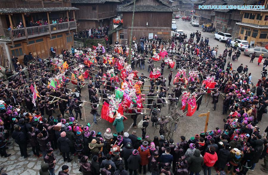 #CHINA-GUIZHOU-QIANDONGNAN-DONG PEOPLE-"TAI GUAN REN"(CN) 