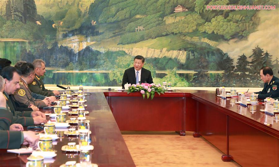 CHINA-BEIJING-XI JINPING-SCO-DEFENSE-MEETING (CN)