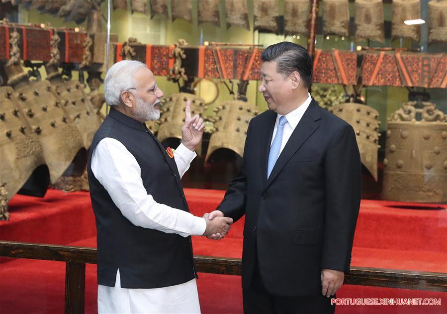CHINA-WUHAN-XI JINPING-INDIA-MODI-INFORMAL MEETING (CN)