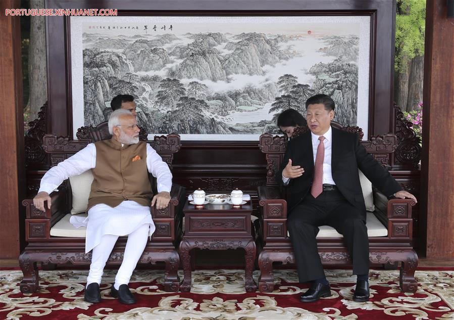 CHINA-WUHAN-XI JINPING-INDIA-MODI-INFORMAL MEETING (CN)