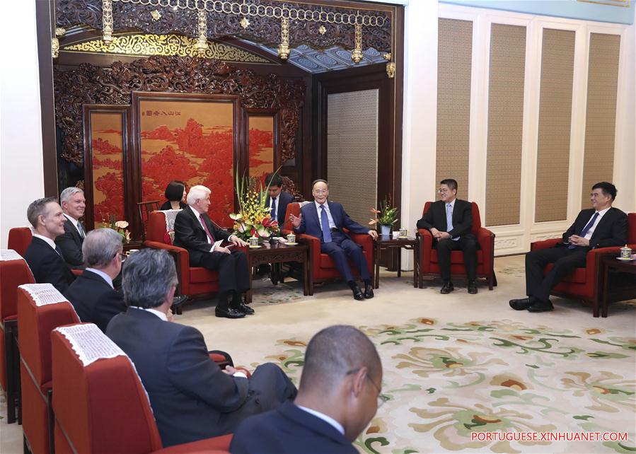 CHINA-BEIJING-WANG QISHAN-U.S. REPRESENTATIVES-MEETING (CN)