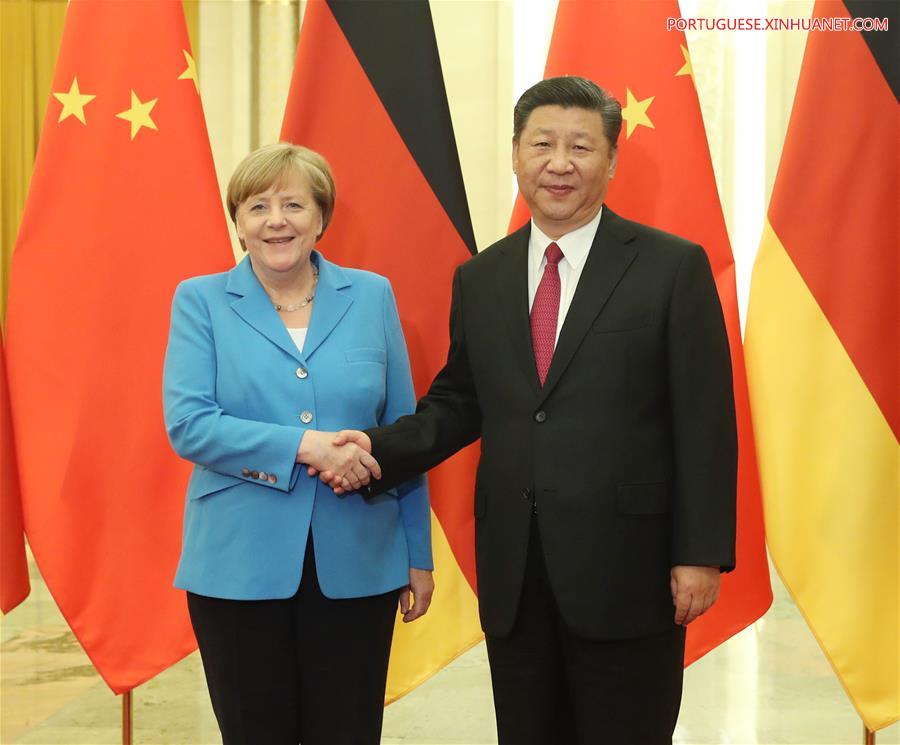 CHINA-BEIJING-GERMANY-XI JINPING-MERKEL-MEETING (CN)