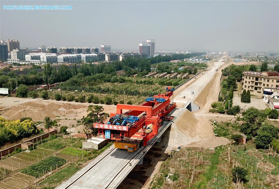 CHINA-HEBEI-BEIJING-ZHANGJIAKOU HIGH-SPEED RAILWAY-CONSTRUCTION (CN)