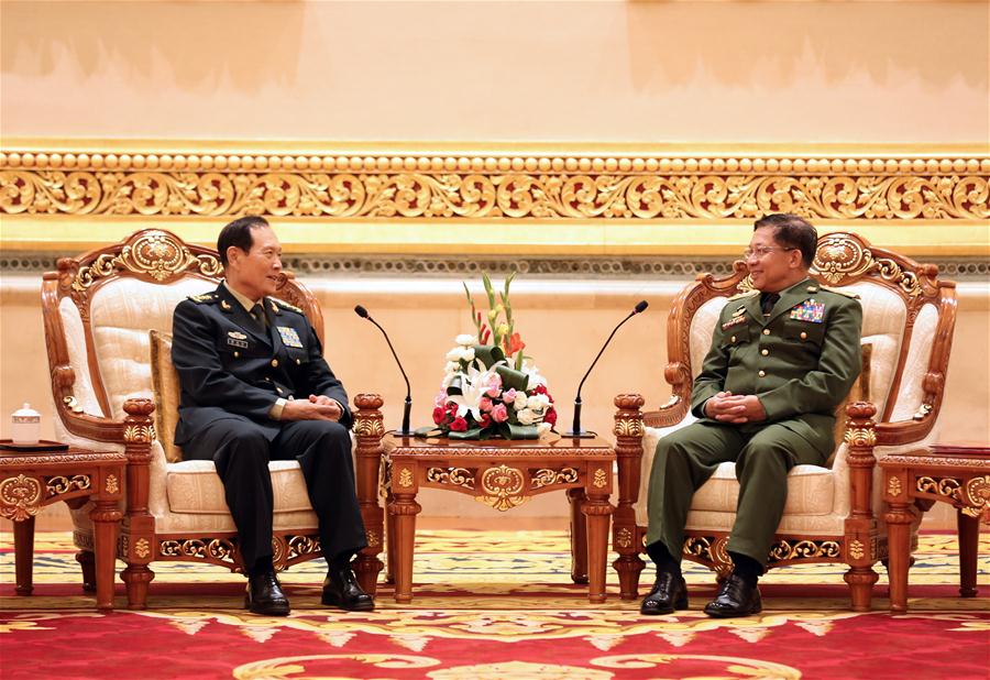 MYANMAR-NAY PYI TAW-CHINESE DEFENSE MINISTER-MEETING