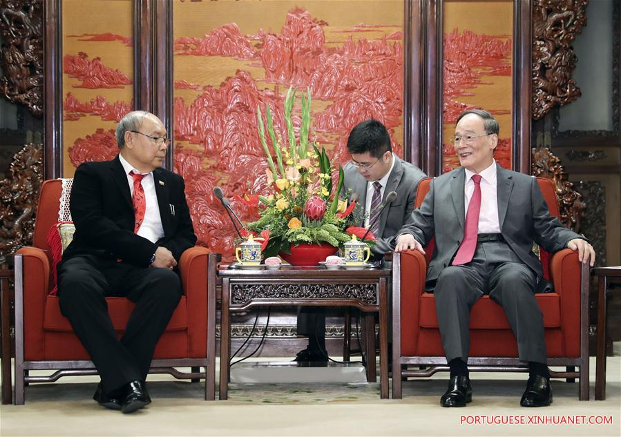CHINA-BEIJING-WANG QISHAN-MYANMAR-PARLIAMENT-MEETING (CN)