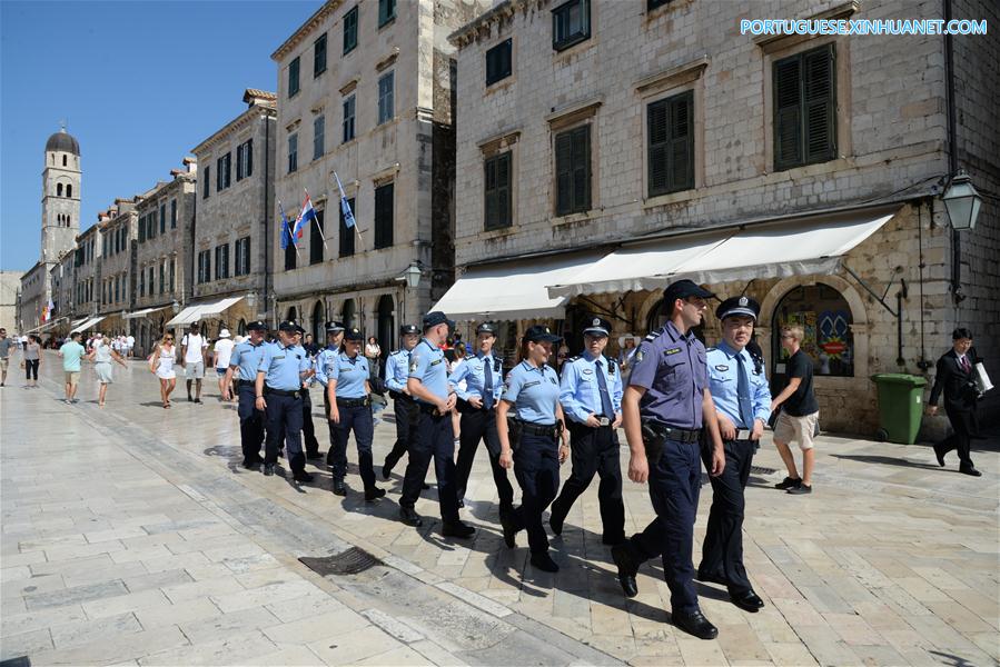 CROATIA-DUBROVNIK-TOURISM-JOINT POLICE PATROL