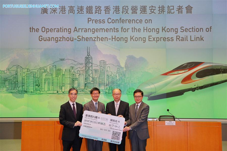 CHINA-HONG KONG-HIGH SPEED RAILWAY-PRESS CONFERENCE (CN)