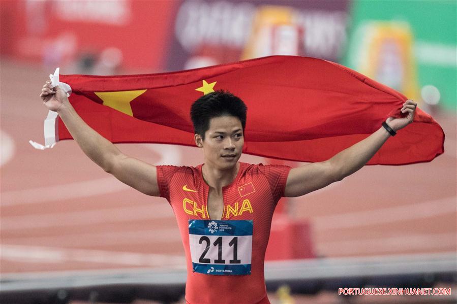 (SP)INDONESIA-JAKARTA-ASIAN GAMES-ATHLETICS-MEN'S 100M