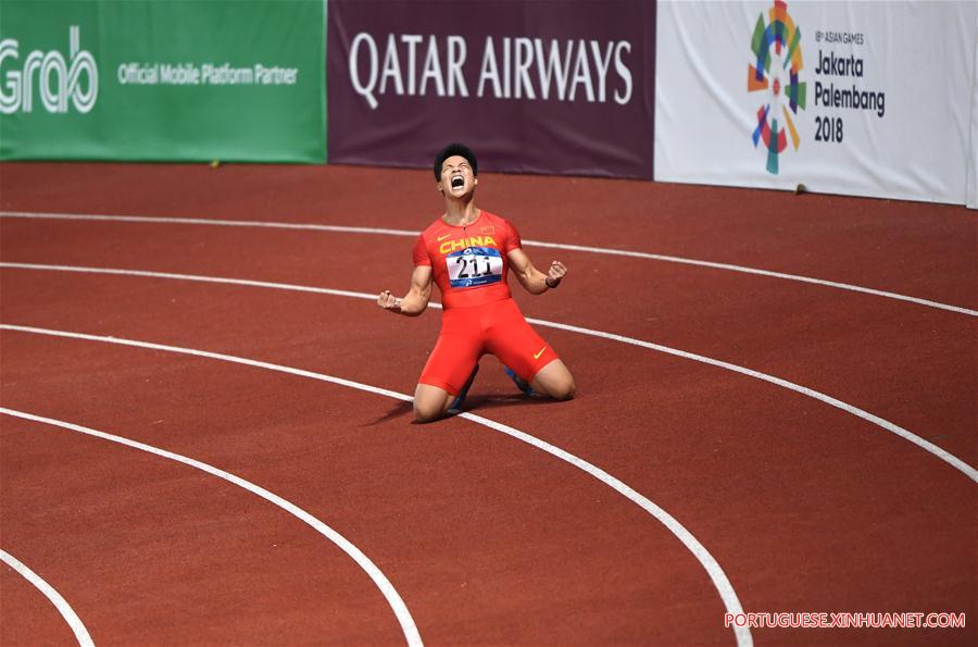 (SP)INDONESIA-JAKARTA-ASIAN GAMES-ATHLETICS-MEN'S 100M