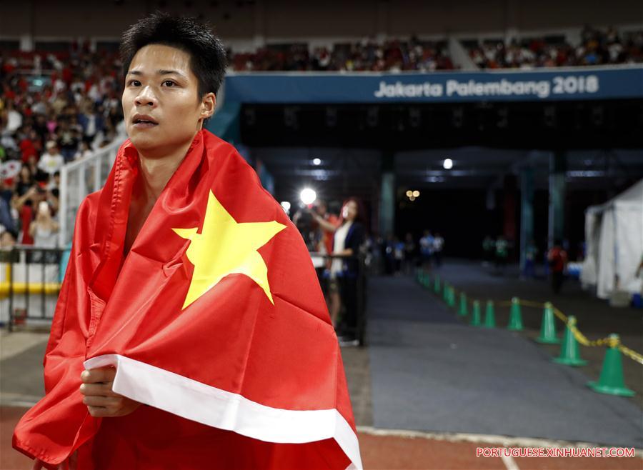 (SP)INDONESIA-JAKARTA-ASIAN GAMES-ATHLETICS-MEN'S 100M