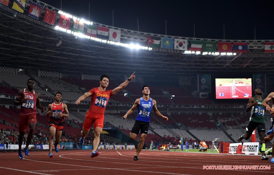 (SP)INDONESIA-JAKARTA-ASIAN GAMES-ATHLETICS-MEN'S 100M