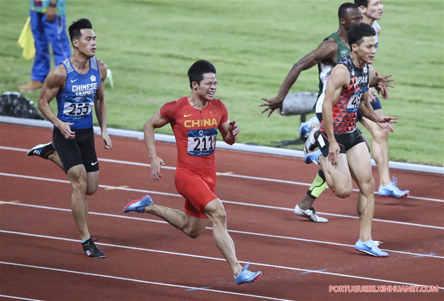 (SP)INDONESIA-JAKARTA-ASIAN GAMES-ATHLETICS-MEN'S 100M