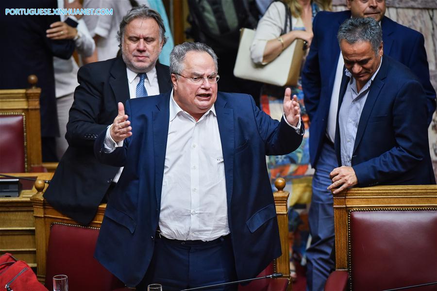 GREECE-ATHENS-FOREIGN MINISTER-RESIGNATION