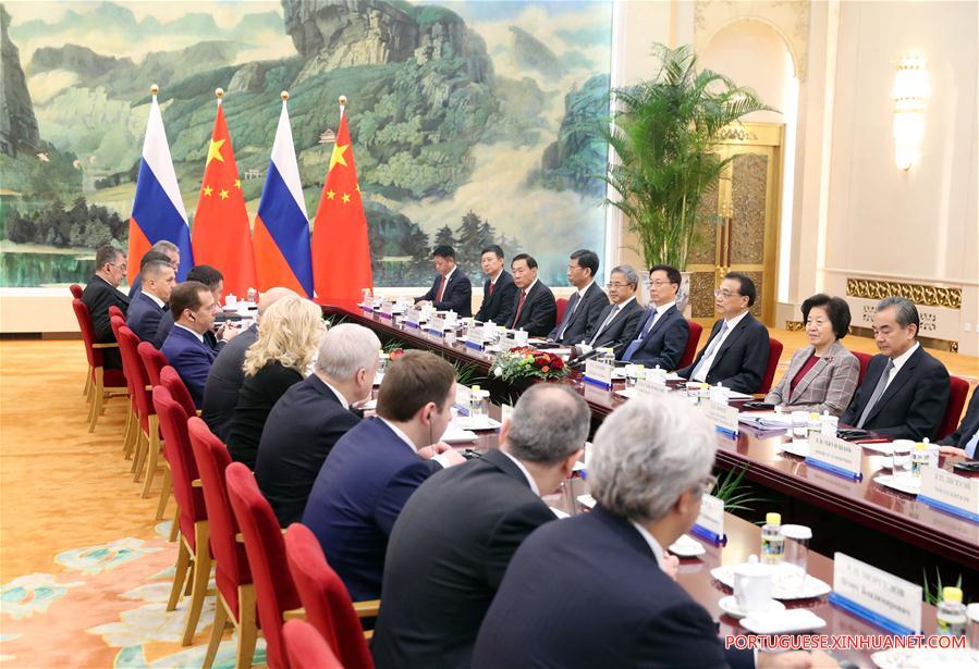 CHINA-BEIJING-LI KEQIANG-RUSSIAN PM-REGULAR MEETING (CN)