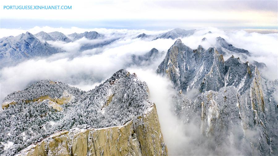 CHINA-SHAANXI-MOUNT HUASHAN-SNOW SCENERY (CN)