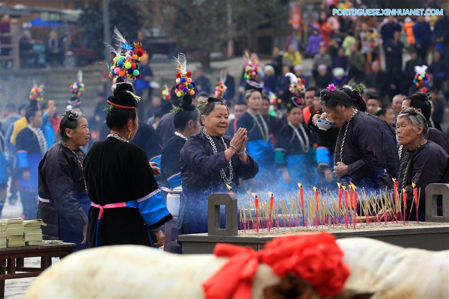 #CHINA-GUIZHOU-DONG PEOPLE-SAMA FESTIVAL (CN)