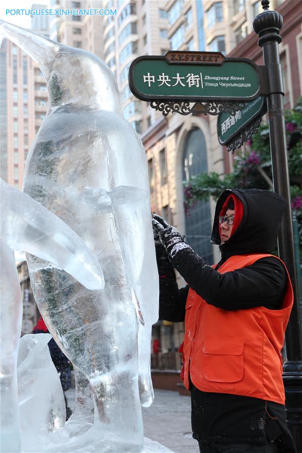 CHINA-HARBIN-ICE SCULPTURE-COMPETITION (CN)