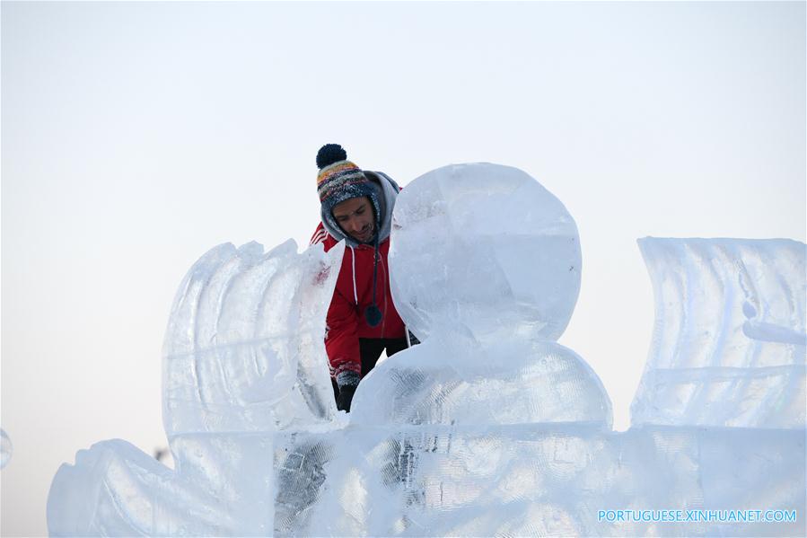 CHINA-HARBIN-ICE SCULPTURE-COMPETITION (CN)