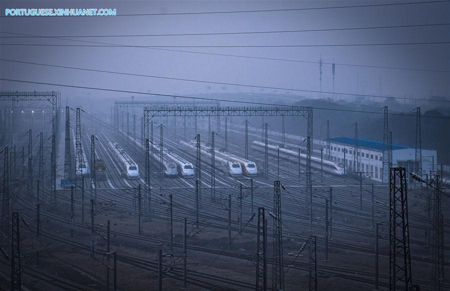 CHINA-HUBEI-WUHAN-HIGH SPEED TRAIN-SPRING FESTIVAL-CHUNYUN (CN)