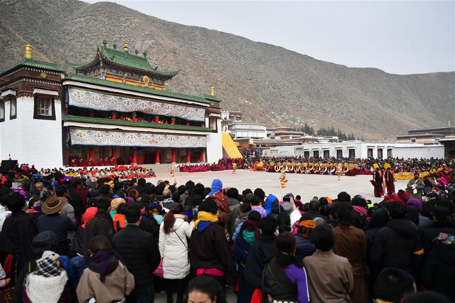 CHINA-GANSU-XIAHE-LABRANG MONASTERY-EXORCISM DANCE (CN) 