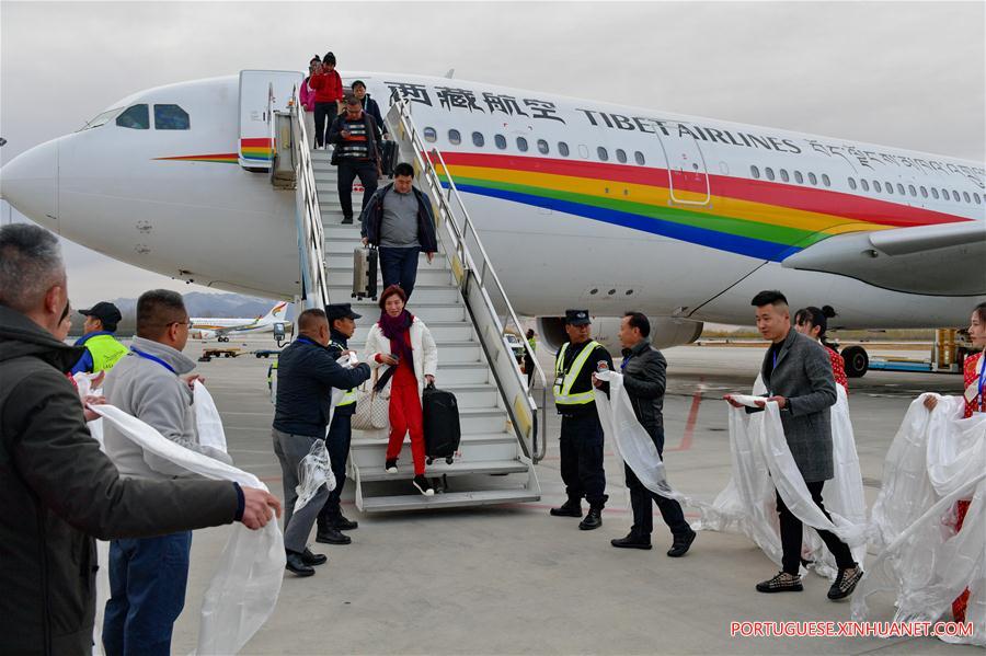 CHINA-LHASA-HELSINKI-INTERCONTINENTAL AIR ROUTE-LAUNCH (CN)