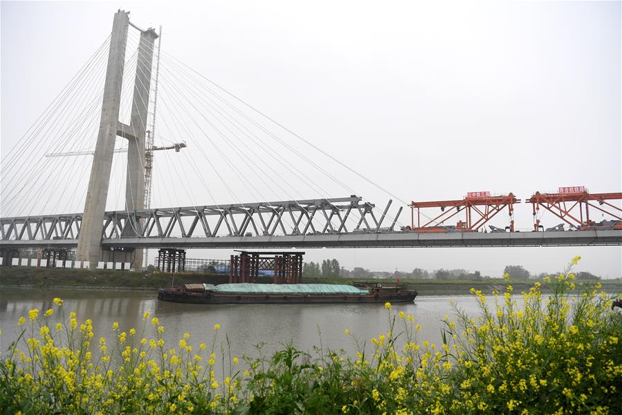 CHINA-ANHUI-RAILWAY BRIDGE-CONSTRUCTION (CN)
