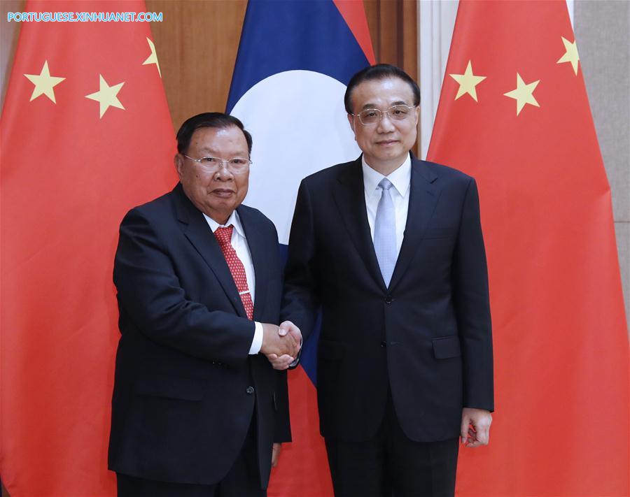 (BRF)CHINA-BEIJING-LI KEQIANG-LAO PRESIDENT-MEETING (CN)