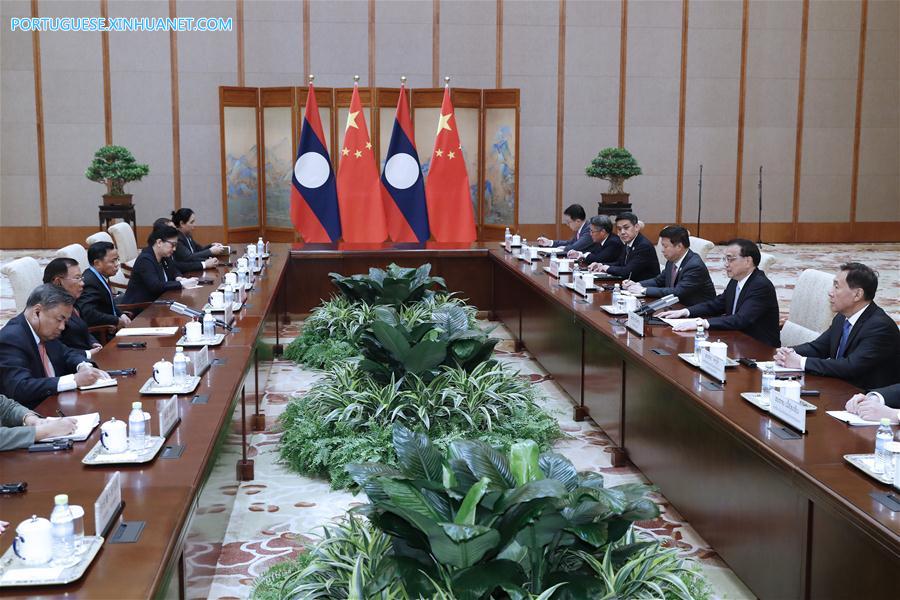 (BRF)CHINA-BEIJING-LI KEQIANG-LAO PRESIDENT-MEETING (CN)