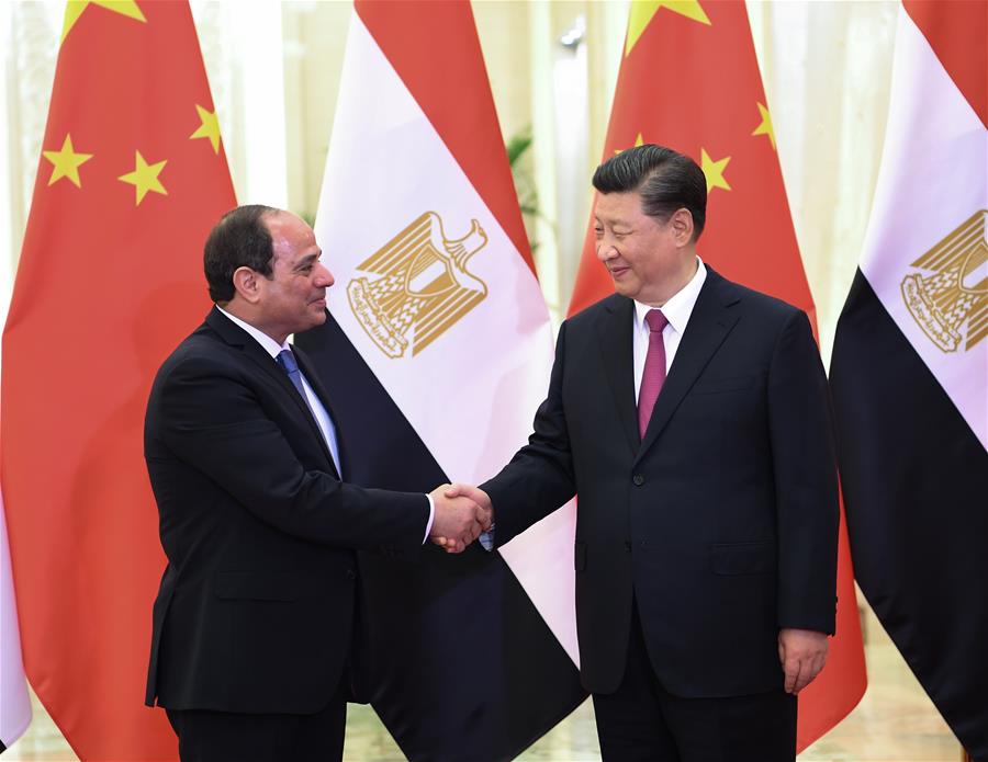 (BRF)CHINA-BEIJING-XI JINPING-EGYPTIAN PRESIDENT-MEETING (CN)
