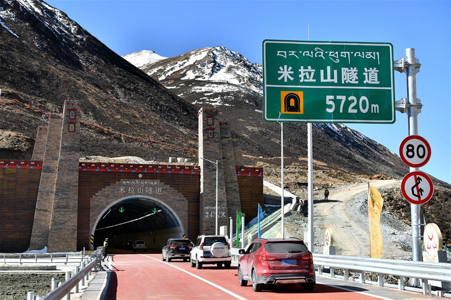 CHINA-TIBET-MILA MOUNTAIN TUNNEL-OPENING (CN)