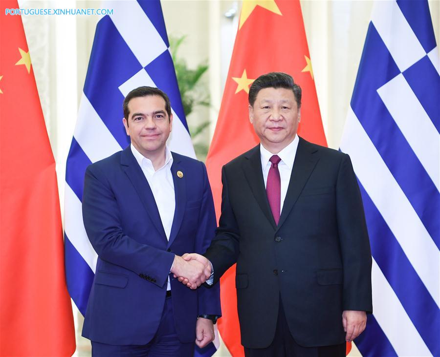 (BRF)CHINA-BEIJING-XI JINPING-GREEK PM-MEETING (CN)