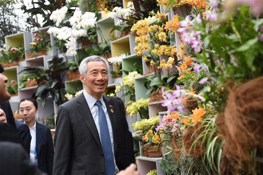(EXPO 2019)CHINA-BEIJING-HORTICULTURAL EXPO-SINGAPORE GARDEN-PM-VISIT (CN)