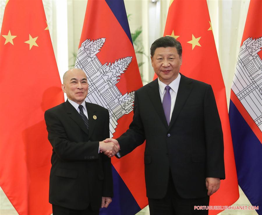 CHINA-BEIJING-XI JINPING-CAMBODIAN KING-MEETING (CN)
