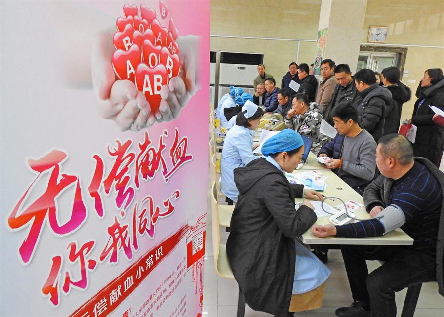 CHINA-VOLUNTARY BLOOD DONATION-INCREASE (CN)