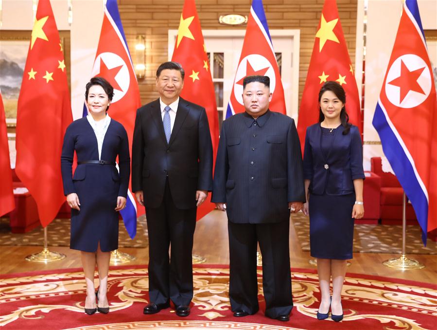 DPRK-PYONGYANG-CHINA-XI JINPING-KIM JONG UN-TALKS