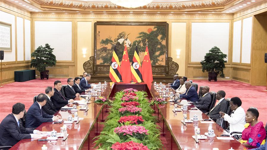 CHINA-BEIJING-XI JINPING-UGANDAN PRESIDENT-TALKS(CN)