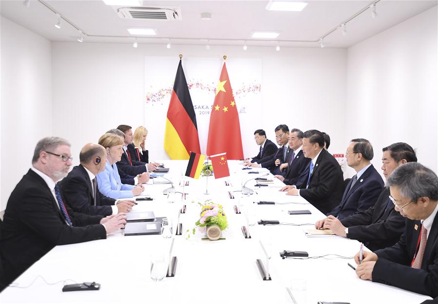 JAPAN-OSAKA-XI JINPING-ANGELA MERKEL-MEETING